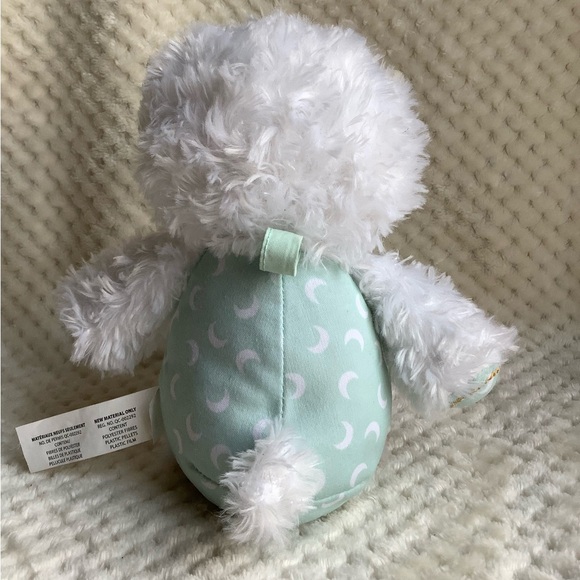 Ingenuity White and Mint Plush Lamb Toy Sensory - Picture 4 of 7